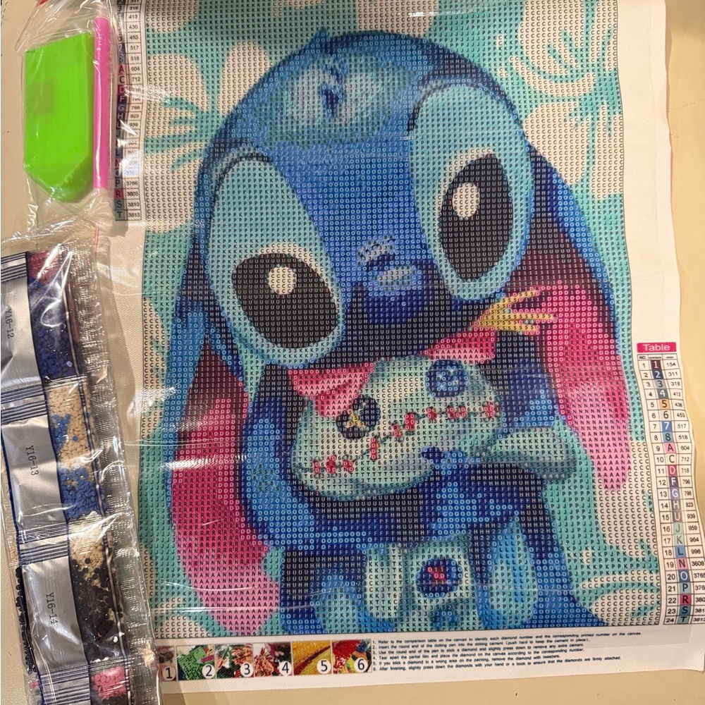 Lot of 3 Stitch Diamond Painting Kits (Pack of 3 different Stitch Designs) NEW